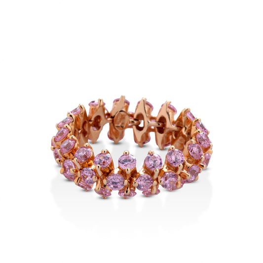 Anello Bruco rosa- Moro&Ognissanti