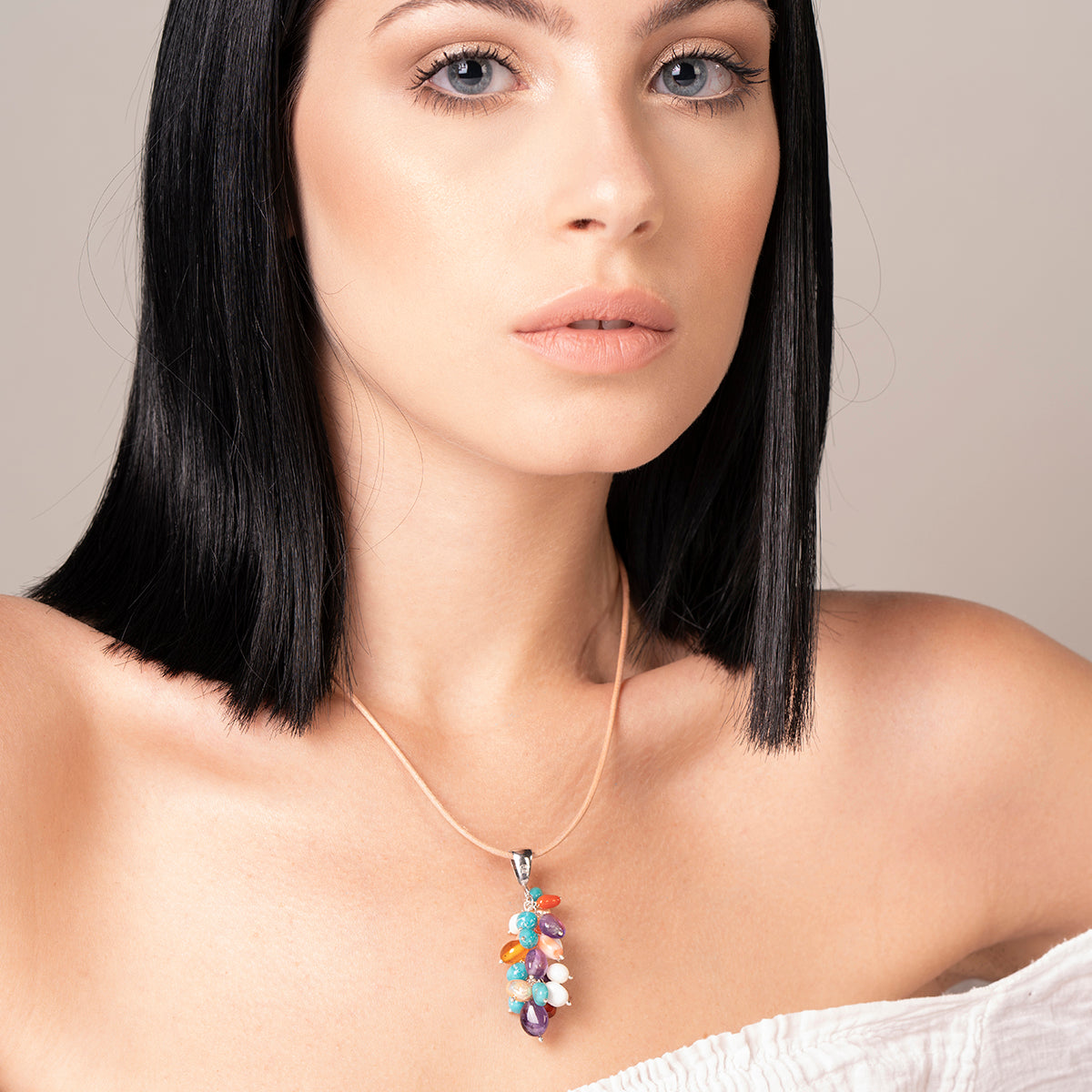 Ciondolo con sassi di pietre naturali  - Antonino De Simone