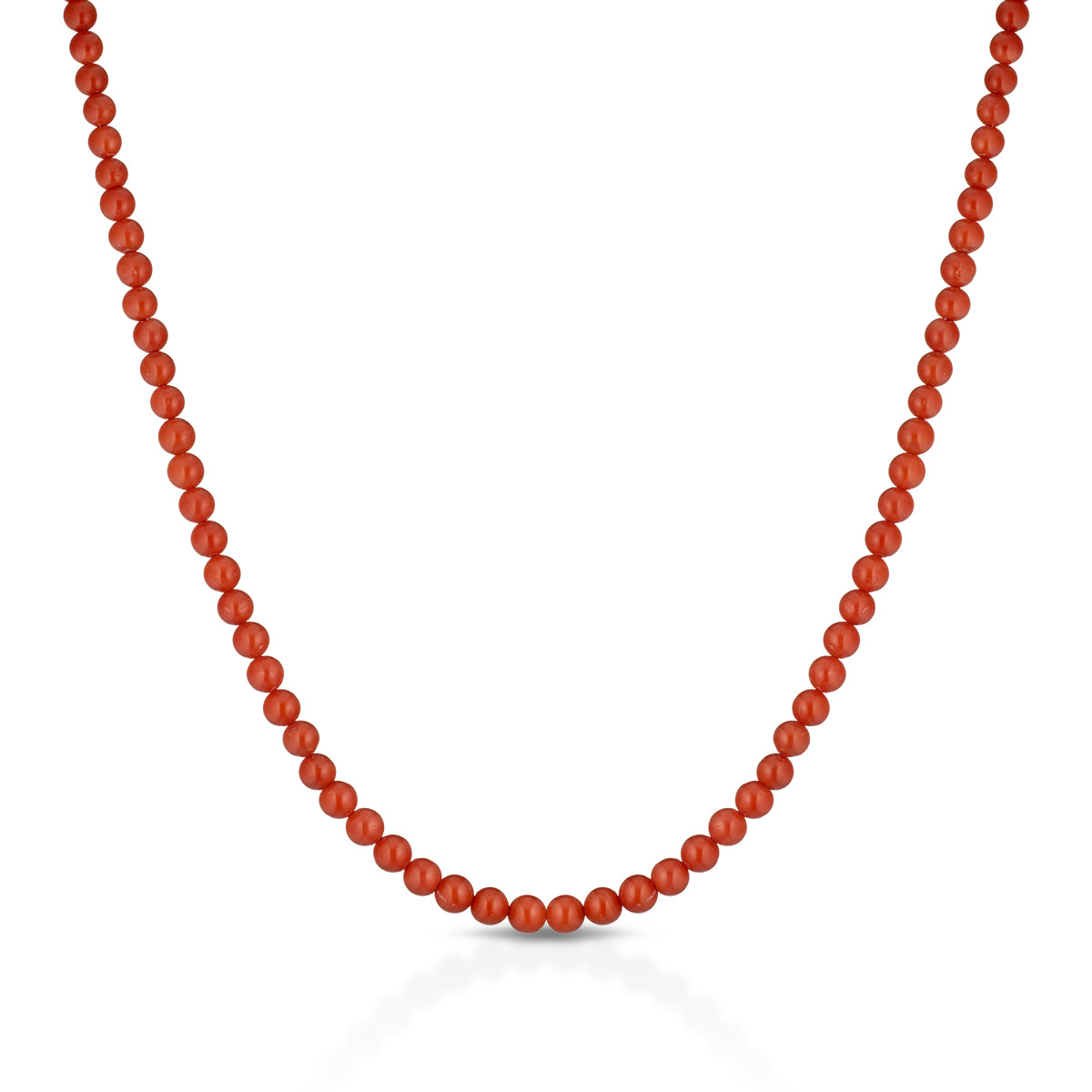 Collana di corallo (sfere da mm 6) - Iosonopreziosa