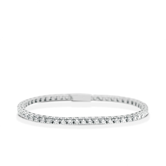 Bracciale tennis in argento- Moro&Ognissanti