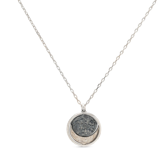 Collana pendente in argento Moonphases
