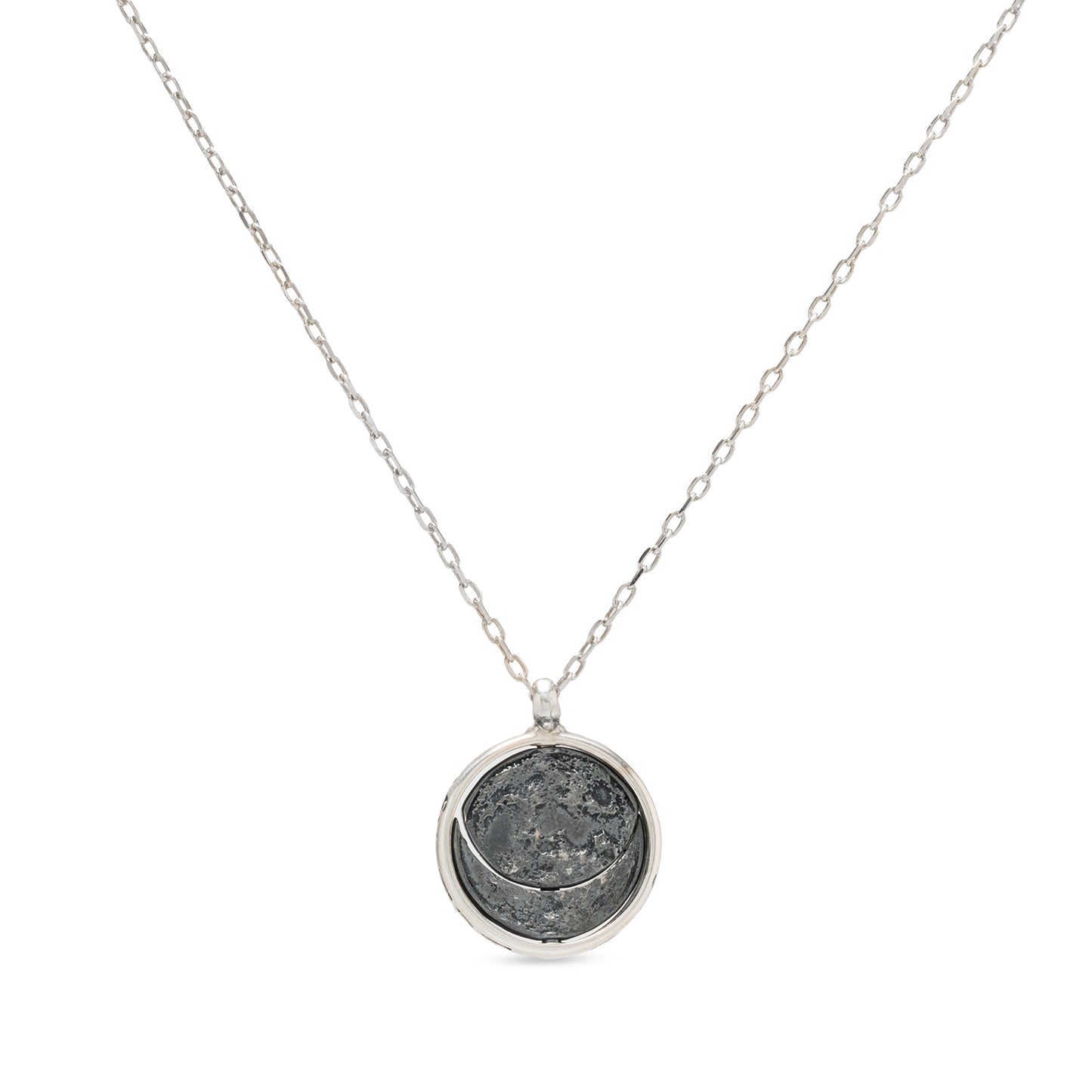 Collana pendente in argento Moonphases