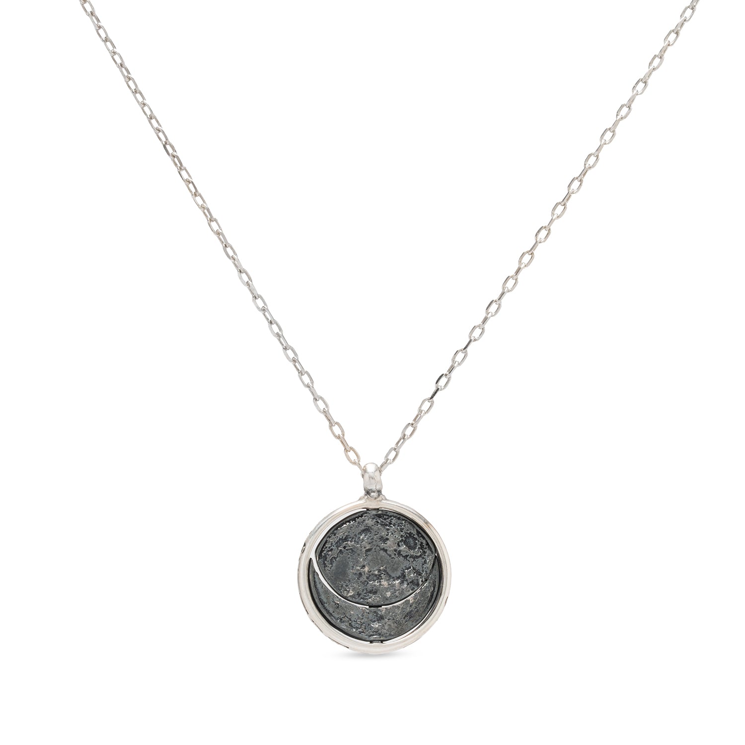 Collana pendente in argento Moonphases