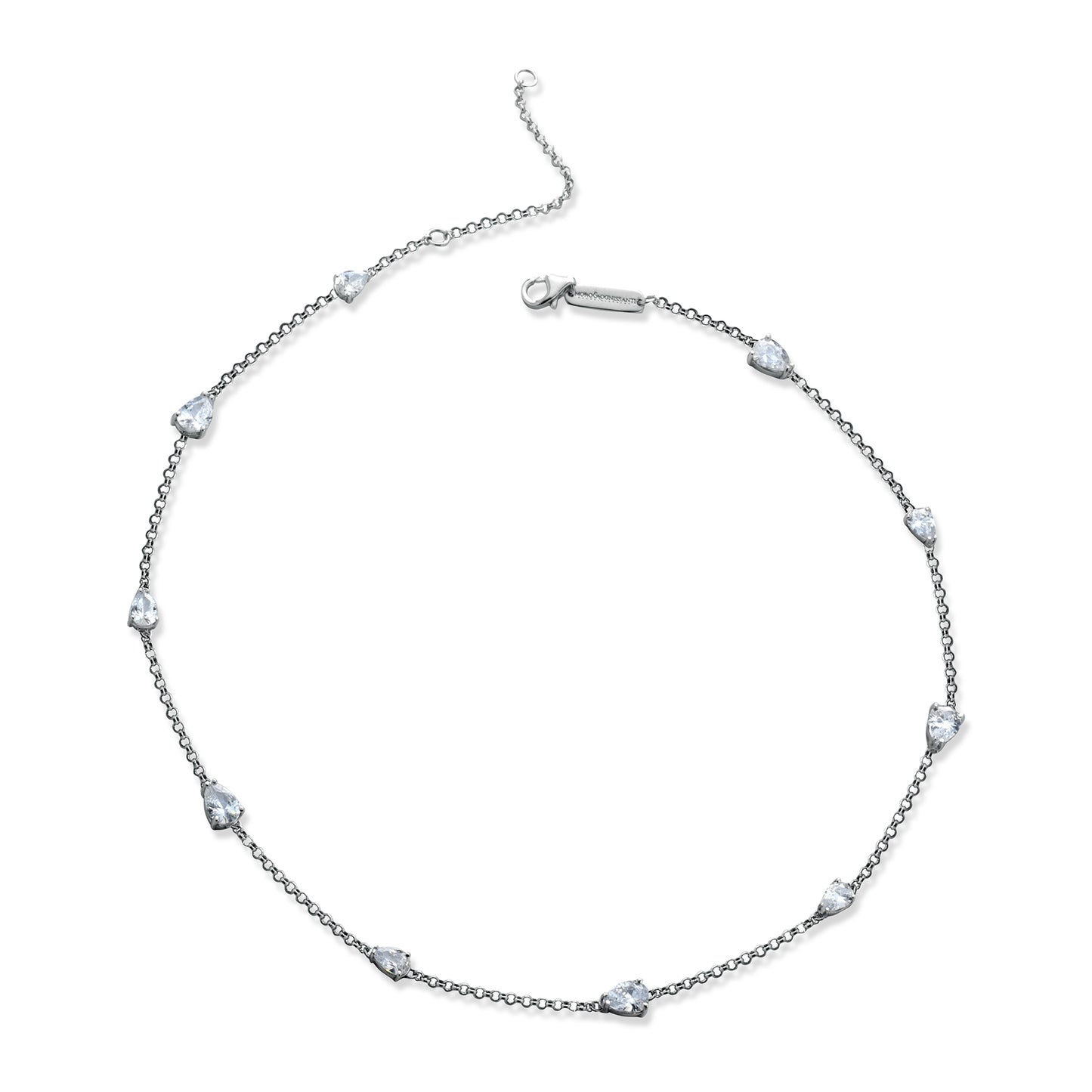 Collana in argento e ziriconi collezione Niagara- Moro&Ognissanti