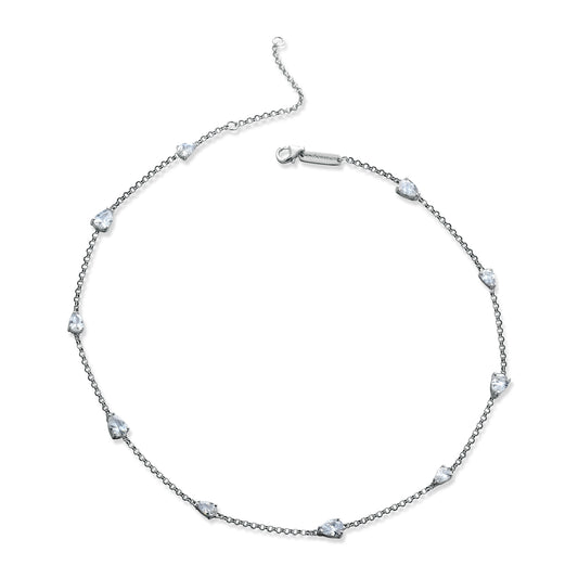 Collana in argento e ziriconi collezione Niagara- Moro&Ognissanti