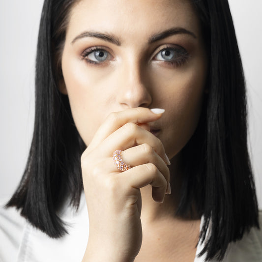 Anello Bruco rosa- Moro&Ognissanti