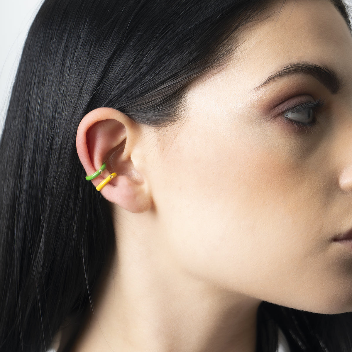 Mono orecchino giallo - Collezione Trendy - Moro&Ognissanti