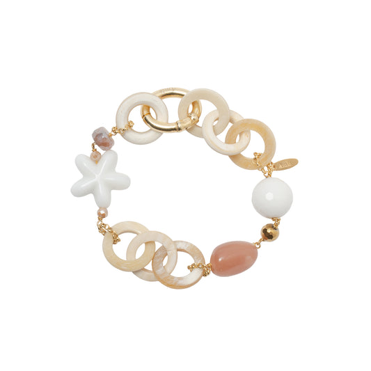bracciale in corno con stella amle