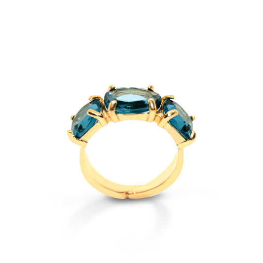 Anello Kora azzurro - Gumon