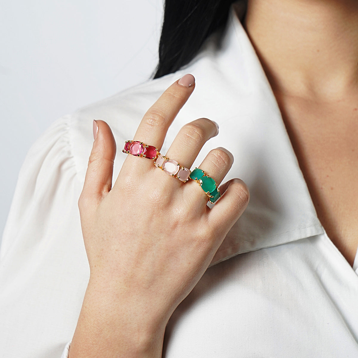 Anello Kora verde - Gumon