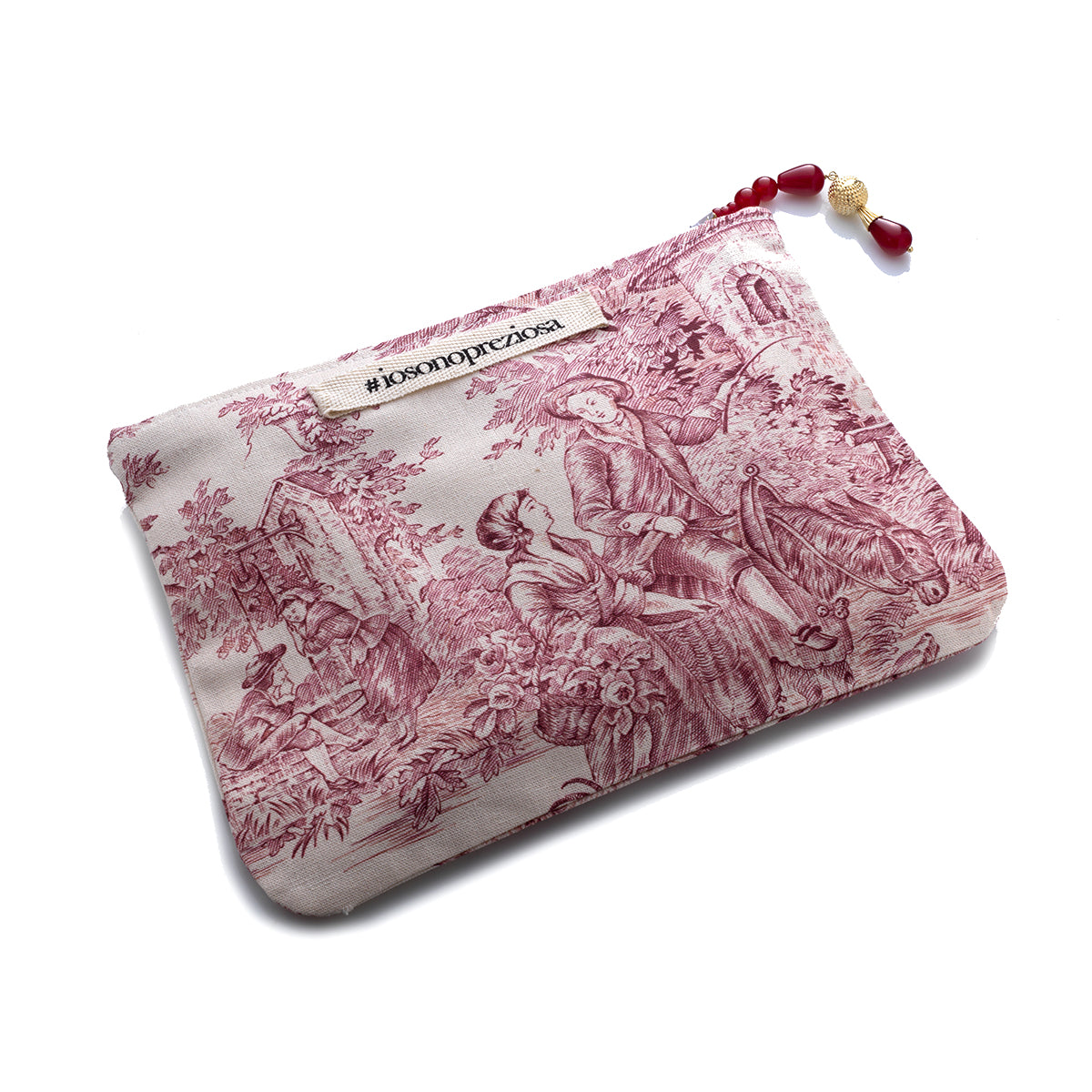 Pochette in tessuto Bianco - Iosonopreziosa