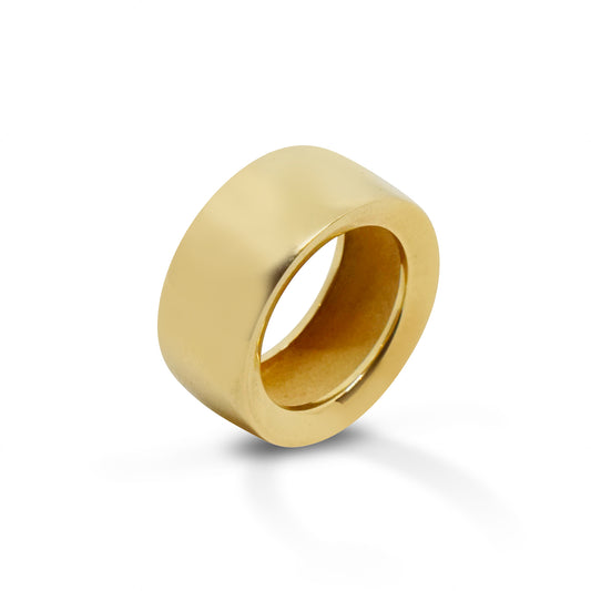 Anello dorato Collezione Dune