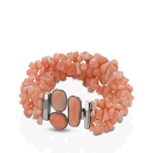 Bracciale in Corallo rosa