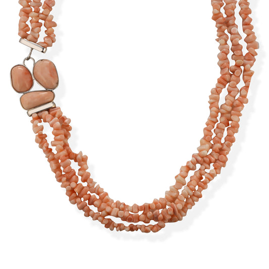 Collana in Corallo rosa