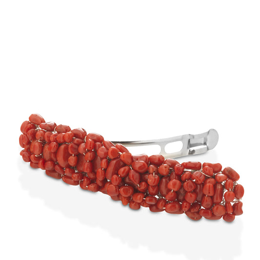 Fermaglio Linea Fantasy in corallo rosso