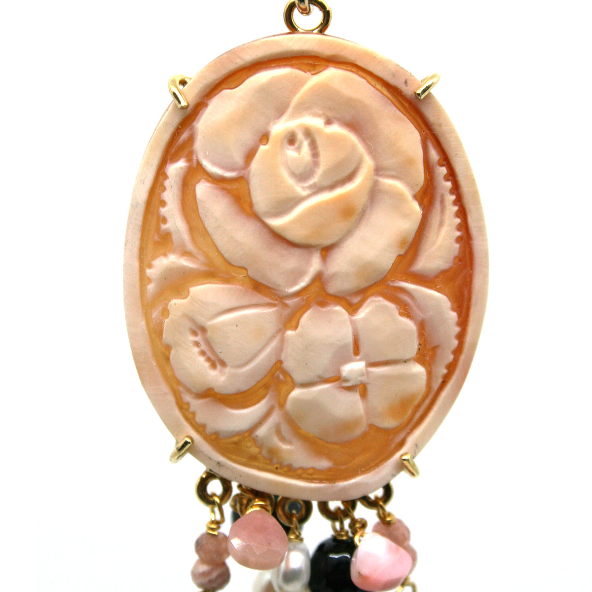 Orecchini Cammeo con charms