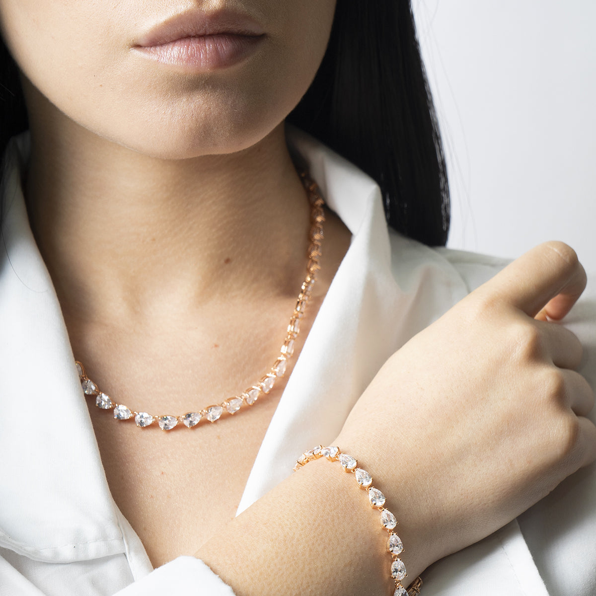 Bracciale argento rosé collezione Niagara