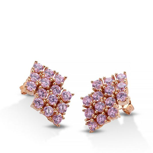 Orecchini collezione Guglie in argento rosato