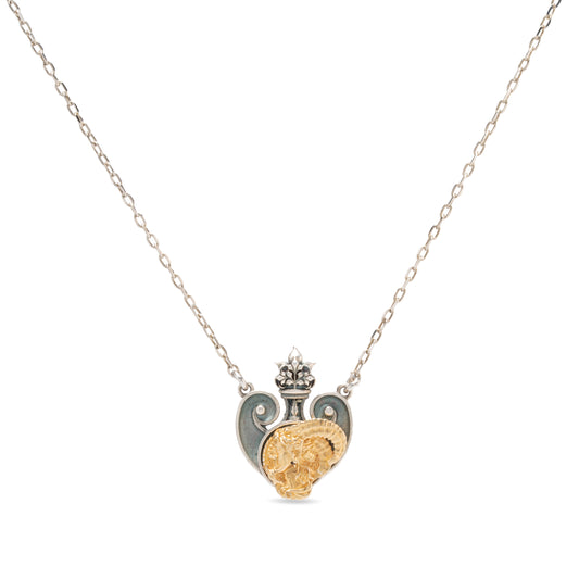 collana in argento con pendente Pan 