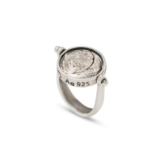 Anello in argento Moonphases