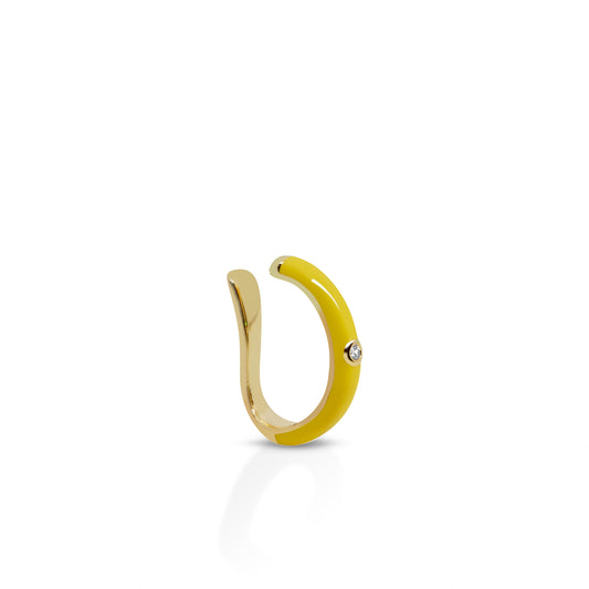 Mono orecchino giallo - Collezione Trendy
