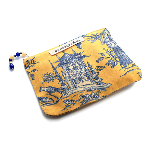 Pochette in tessuto Giallo